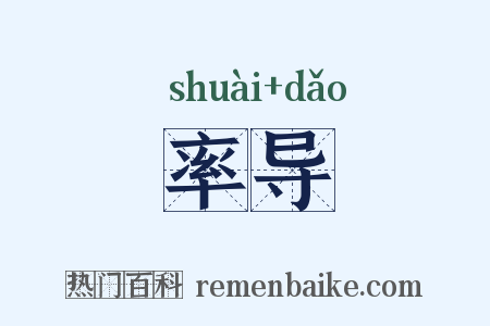 率导是什么意思的图片